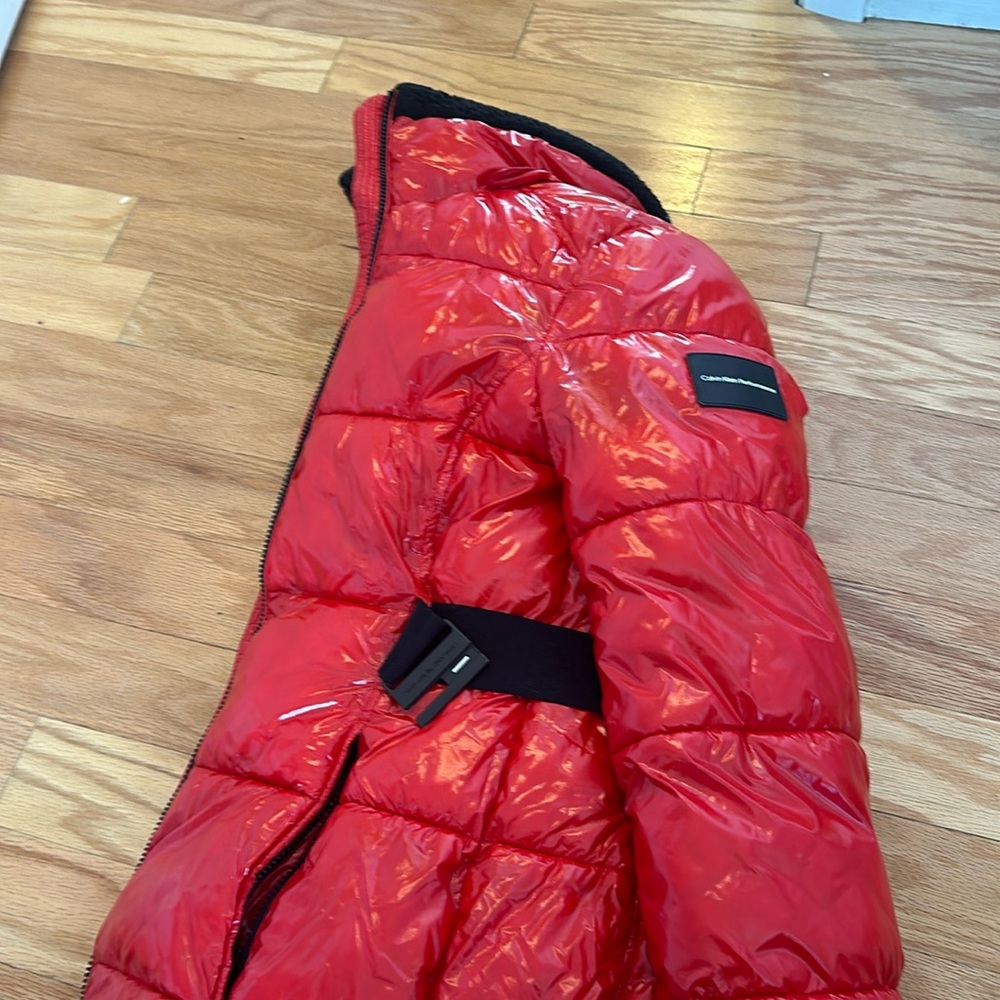 Red Calvin Klein Performance jacket